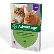 Advantage spot-on 4x0,8ml pro kočky a králíky nad 4 kg