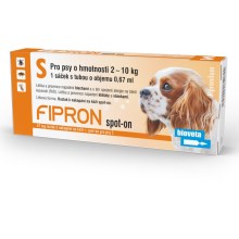 Fipron 67 mg spot-on pro psy S 1x 0,67 ml 