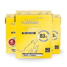 Platinum Natural Menu kachna + krocan 375 g