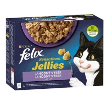 Felix Sensations Jellies Multipack masové receptury v želé 12x 85 g