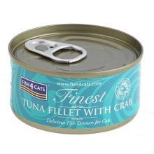 Fish4Cats Finest konzerva s tuňákem a krabem 70 g