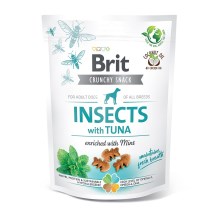Funkční pamlsky Brit Care Dog Insects with Tuna & Mint 200 g 