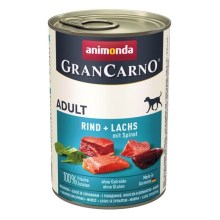 Konzerva Animonda GranCarno hovězí, losos a špenát 400 g 