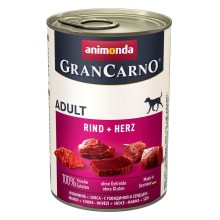 Konzerva Animonda GranCarno hovězí + srdce 400 g