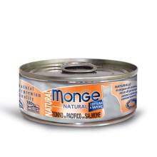 Monge Cat Natural konzerva tuňák s lososem 80 g