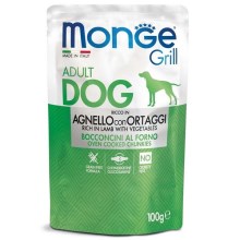 Monge Dog Grill kapsička s jehněčím a zeleninou 100 g