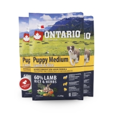 Ontario Puppy Medium Lamb & Rice 2,25 kg