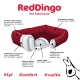 Pelíšek Red Dingo s okrajem 80 cm červený ARCHIV