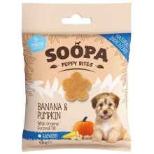 Soopa Healthy Bites Puppy pamlsky s banánem a dýní 50 g