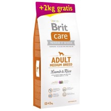 Brit Care Dog Adult Medium Breed Lamb & Rice 12+2 kg ZDARMA