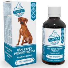 Topvet ušní kapky Prevent pro psy 50 ml