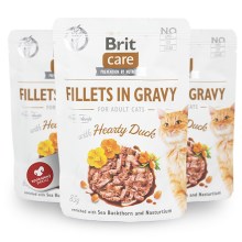 Brit Care Cat kapsička Fillets Gravy Hearty Duck 85 g