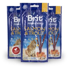 Brit Premium Cat by Nature Sticks Salmon & Trout 3 ks