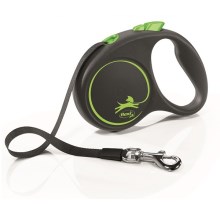 Vodítko Flexi Black Design S pásek 5 m/15 kg zelené 