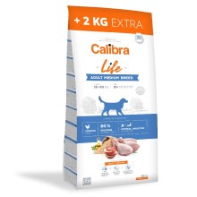 Calibra Dog Life Adult Medium Breed Chicken 12+2 kg ZDARMA