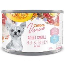 Calibra Dog Verve konzerva GF Adult Small Beef & Chicken 200 g
