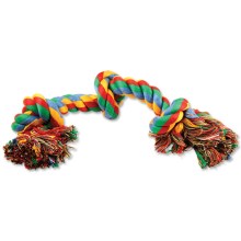 Dog Fantasy uzel bavlněný barevný 3 knoty 40 cm