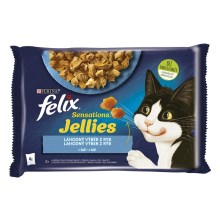 Felix Sensations Jellies Multipack losos a treska v želé 4x 85 g