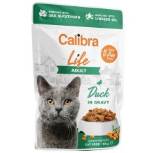 Calibra Cat Life kapsička Duck in Gravy 85 g SET 22+6 ZDARMA