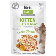 Brit Care Cat kapsička Kitten Fillets in Gravy Choice Chicken 85 g 