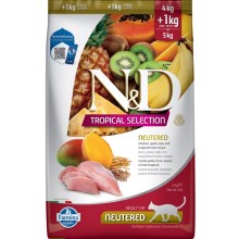 N&D Tropical Selection Cat Neutered Chicken 4+1 kg