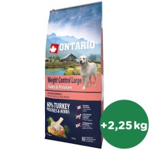 Ontario Adult Large Weight Control Turkey & Potatoes & Herbs 12 kg