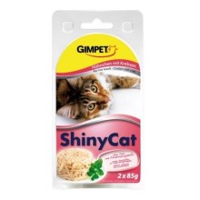 Konzerva Shiny Cat kuře a krab 2x 70 g