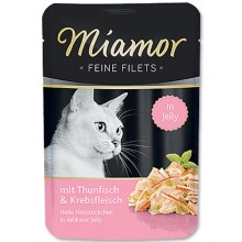 Kapsička Miamor Feine Filets tuňák + krab v želé 100 g