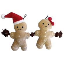 Happy Pet perníčky vánoční plyšová hračka pro psy 35 cm