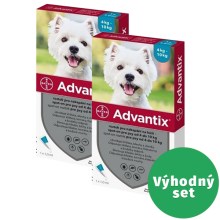 Advantix spot-on pro psy 4-10 kg SET 2x 1 ml