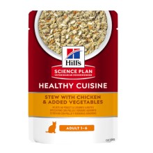 Hill's SP Cat Healthy Cuisine Stew witch Chicken 12x 80 g SET 2+1 ZDARMA