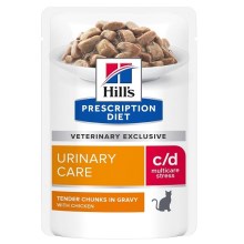 Hill's PD Feline c/d Urinary Stress kapsičky s kuřetem 12x 85 g