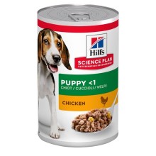 Hill's SP Dog Puppy Chicken konzerva 370 g SET 9+3 ZDARMA