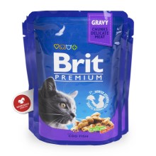 Brit Premium Cat kapsička Cod Fish SET 24x 100 g