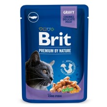 Brit Premium Cat kapsička Cod Fish SET 24x 100 g