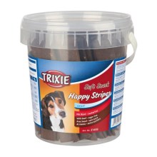 Soft Snack Happy Stripes - hovězí pásky, kyblík 500 g