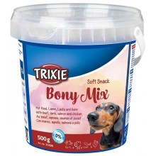 Soft Snack Bony Mix - hovězí, jehněčí, losos, kuře 500 g