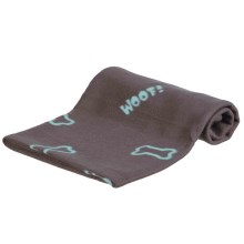 Trixie Beany flísová deka s kostičkami šedá 100 cm