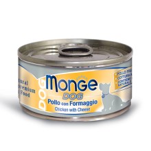 Monge Dog Natural konzerva kuřecí maso se sýrem 95 g