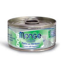 Monge Dog Natural konzerva kuřecí maso se zeleninou 95 g