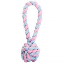 Hip Hop pletený Baby vrhací míč růžovo-modrý 17 cm