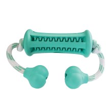 Hip Hop Curler dentální hračka pro psy kost s lanem 38 cm