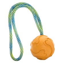Hip Hop tréninkový míček s vlákny z rýžových slupek na laně 30 cm
