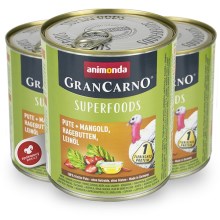 Konzerva Animonda GranCarno Superfoods krůta a lněný olej 800 g