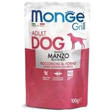 Monge Dog Grill kapsička s hovězím masem 100 g