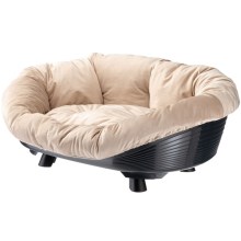 Ferplast Sofa Throne 8 vyvýšený pelech s potahem černý 85 cm