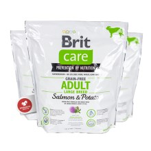 Brit Care Dog Grain-free Adult LB Salmon & Potato 1 kg