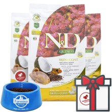 N&D GF Quinoa Dog Skin & Coat Quail & Coconut 7 kg 