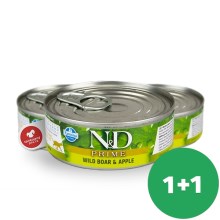 N&D Cat Prime konzerva Adult Boar & Apple 80 g SET 1+1 ZDARMA
