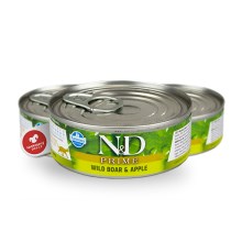 N&D Cat Prime konzerva Adult Boar & Apple 80 g